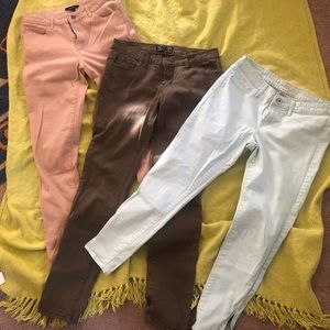 Pants 3 pair khaki green mint